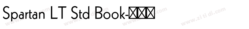 Spartan LT Std Book字体转换